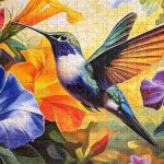 puzzle - Flower Hummingbird