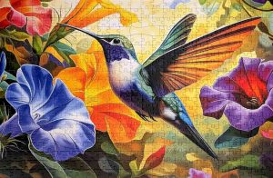 puzzle - Flower Hummingbird