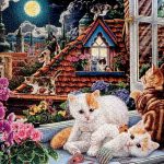 puzzle - Kittens In The Moonlight